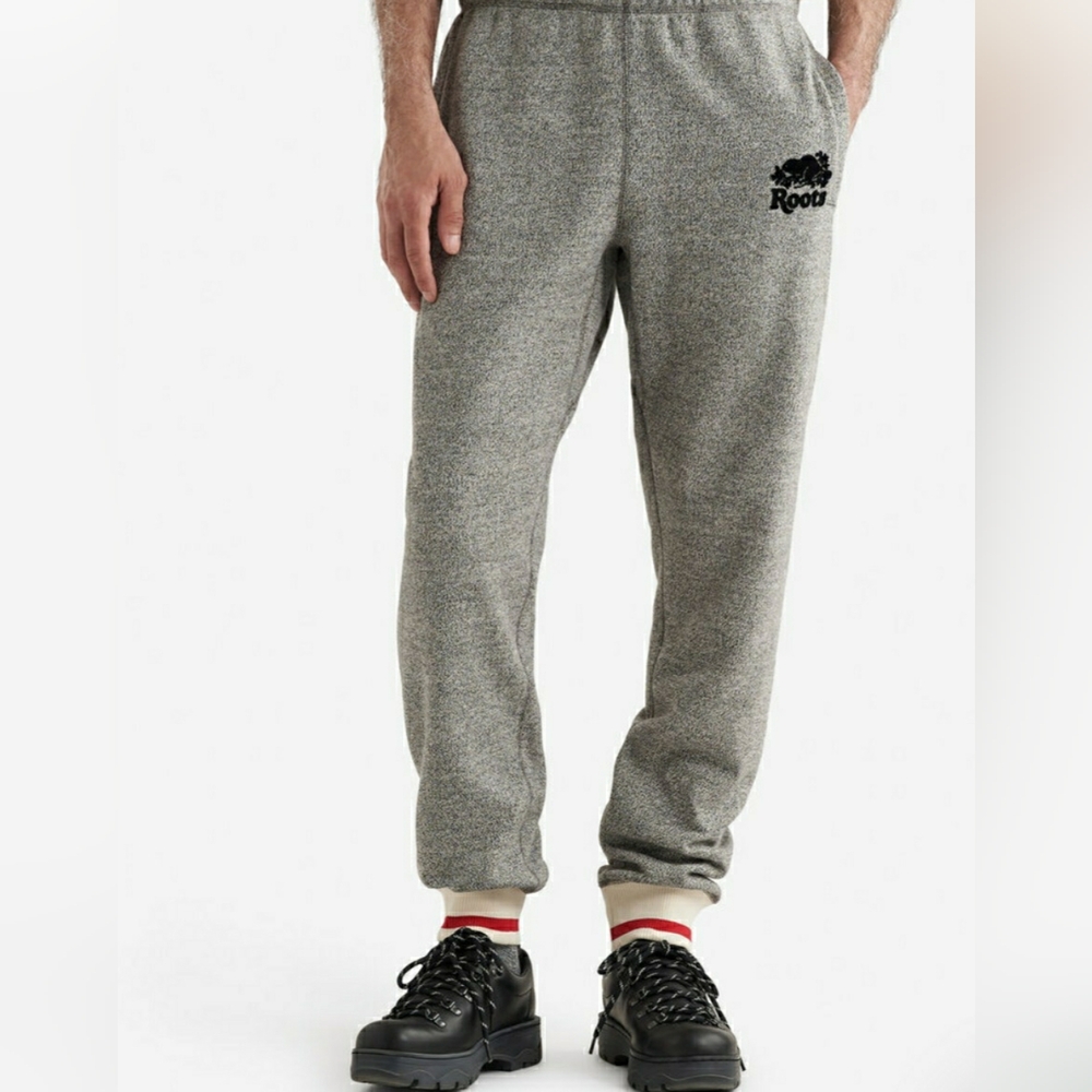 ROOTS CABIN Youth 14 Salt & Pepper Jogger Sweatpant